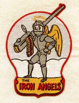 Rare Large & Beautiful ca 1953 USN VF-141 Iron Angels Flight Jacket Patch